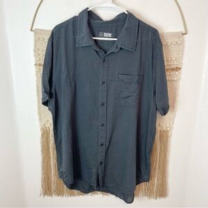 Bridge & Burn Malcom Gray Linen Cotton Button Down Shirt XL